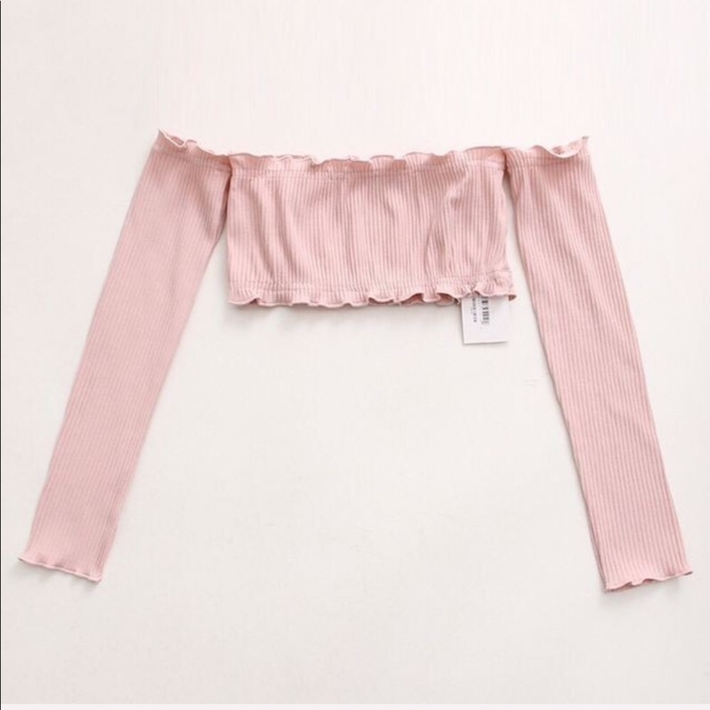 Cute runched crop top bandeau style